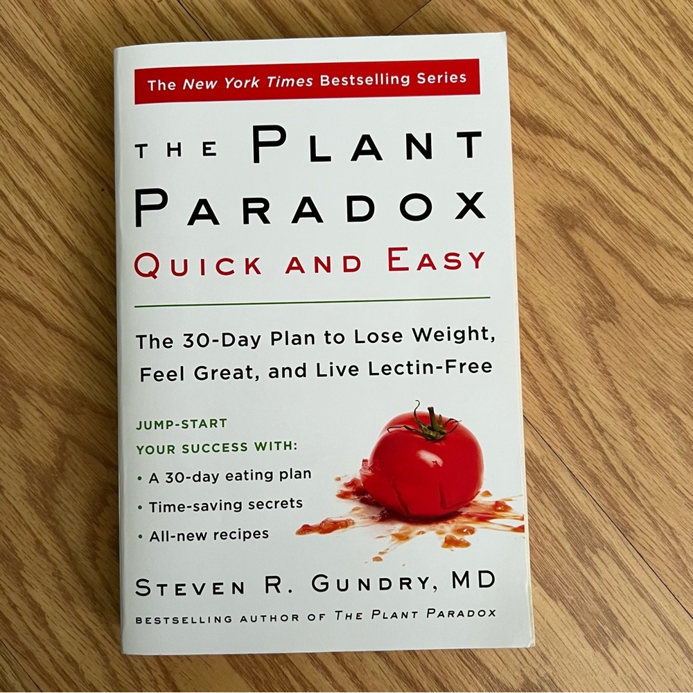 The Plant Paradox Quick and Easy Book by Steven Gundry, MD USED Good